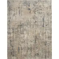 Photo of Beige Abstract Power Loom Area Rug