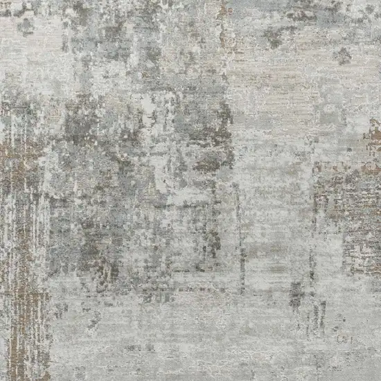 Beige Abstract Power Loom Stain Resistant Area Rug Photo 3
