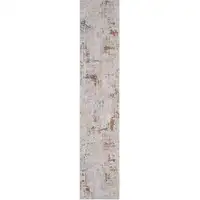 Photo of Beige Abstract Runner Rug