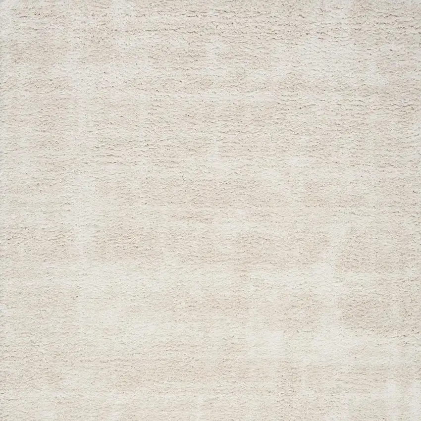 Beige Abstract Shag Distressed Area Rug Photo 3