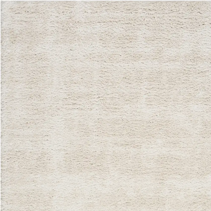 Beige Abstract Shag Distressed Area Rug Photo 9