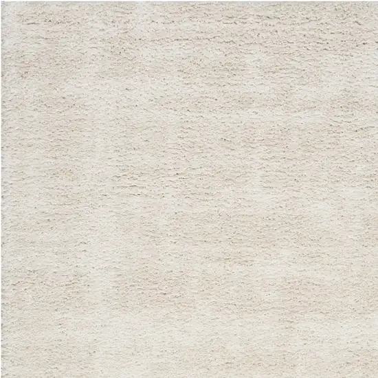 Beige Abstract Shag Distressed Area Rug Photo 9