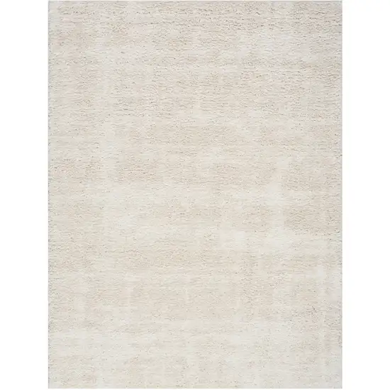 Beige Abstract Shag Distressed Area Rug Photo 4