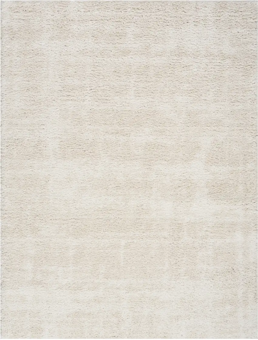 Beige Abstract Shag Distressed Area Rug Photo 4