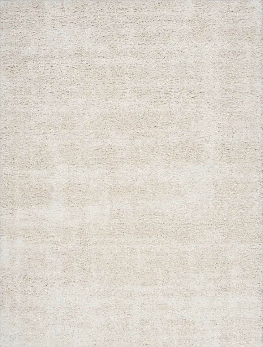 Beige Abstract Shag Distressed Area Rug Photo 8