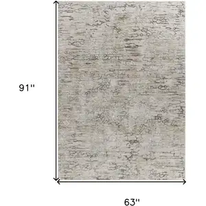 Photo of Beige Abstract Stain Resistant Area Rug
