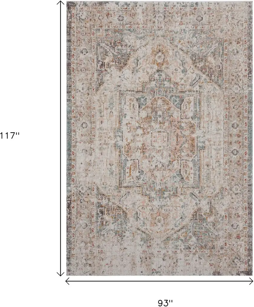 Beige Indoor Outdoor Area Rug Photo 8