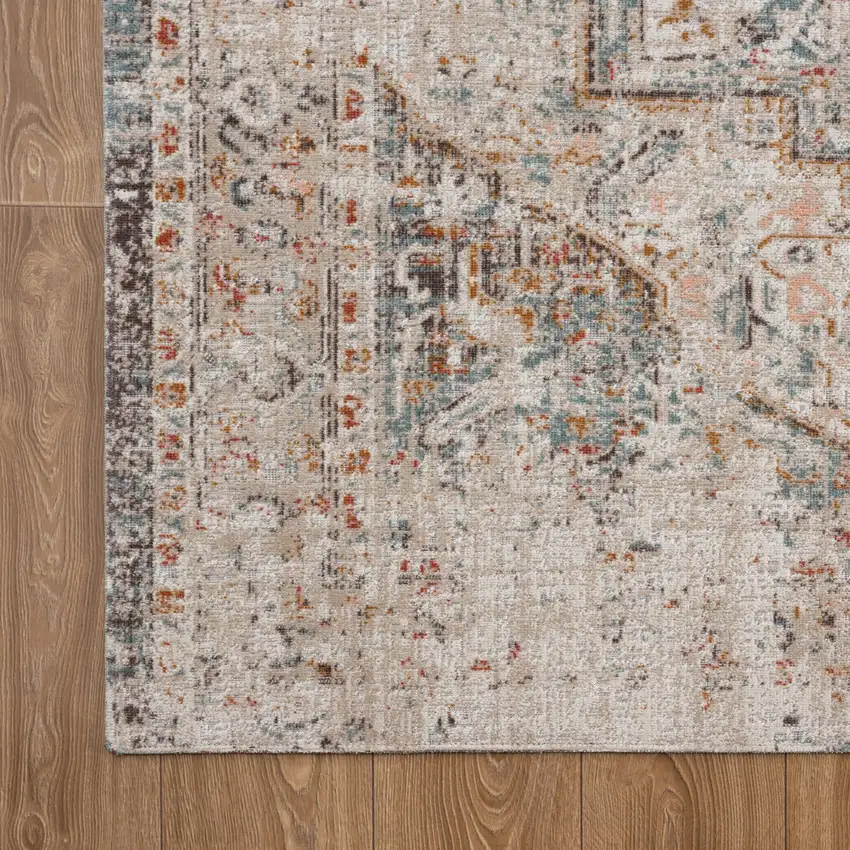 Beige Indoor Outdoor Area Rug Photo 4