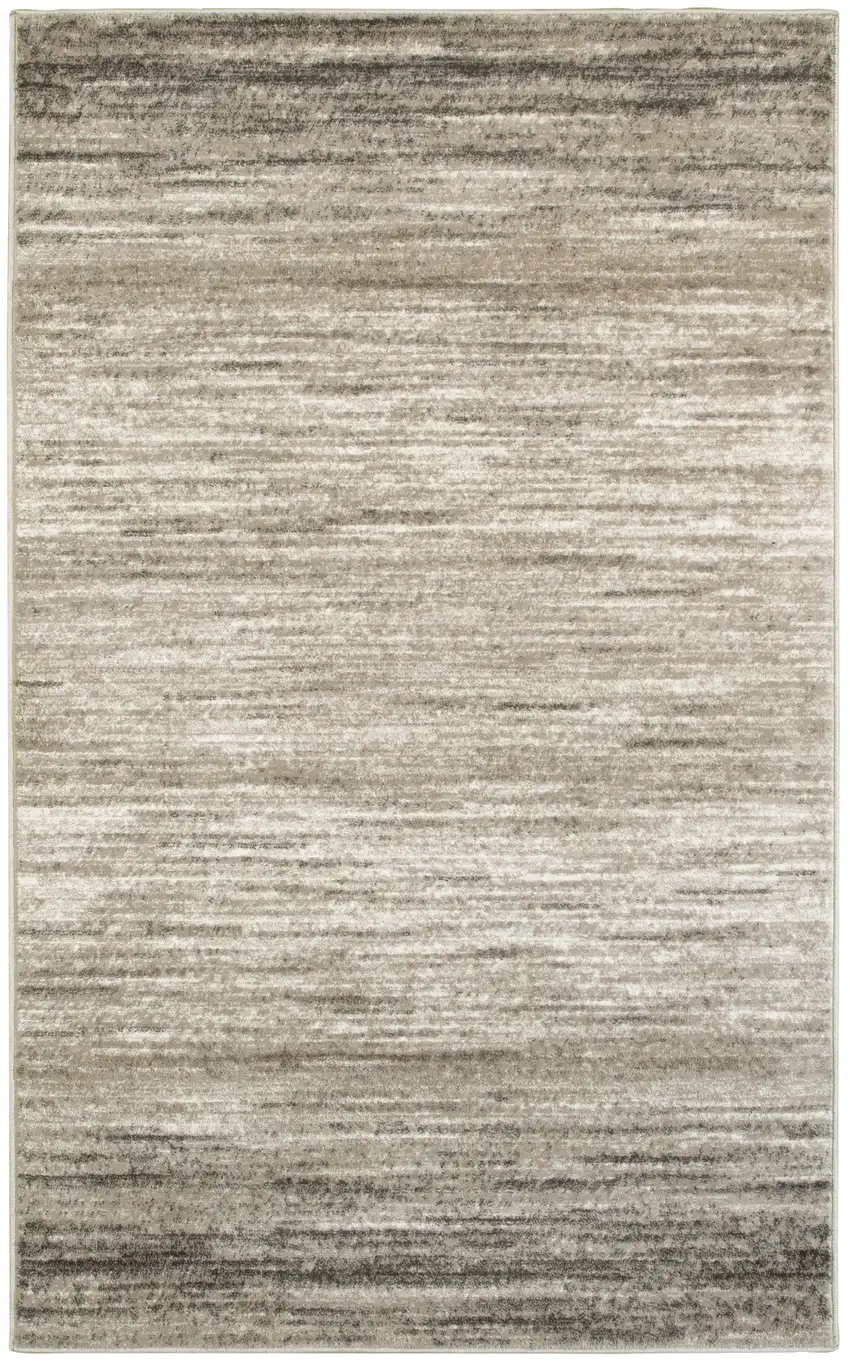 Beige Abstract Striations Area Rug Photo 1