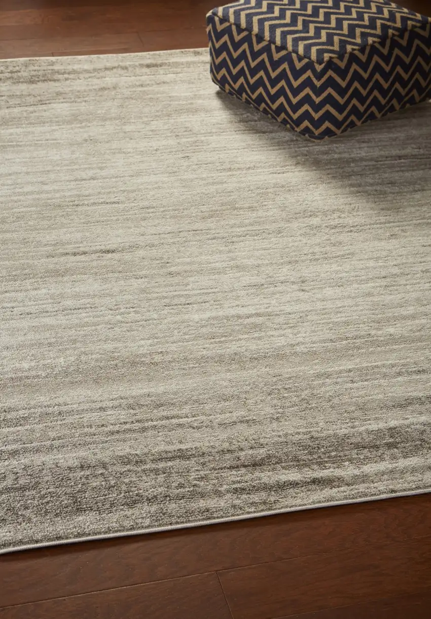 Beige Abstract Striations Area Rug Photo 9