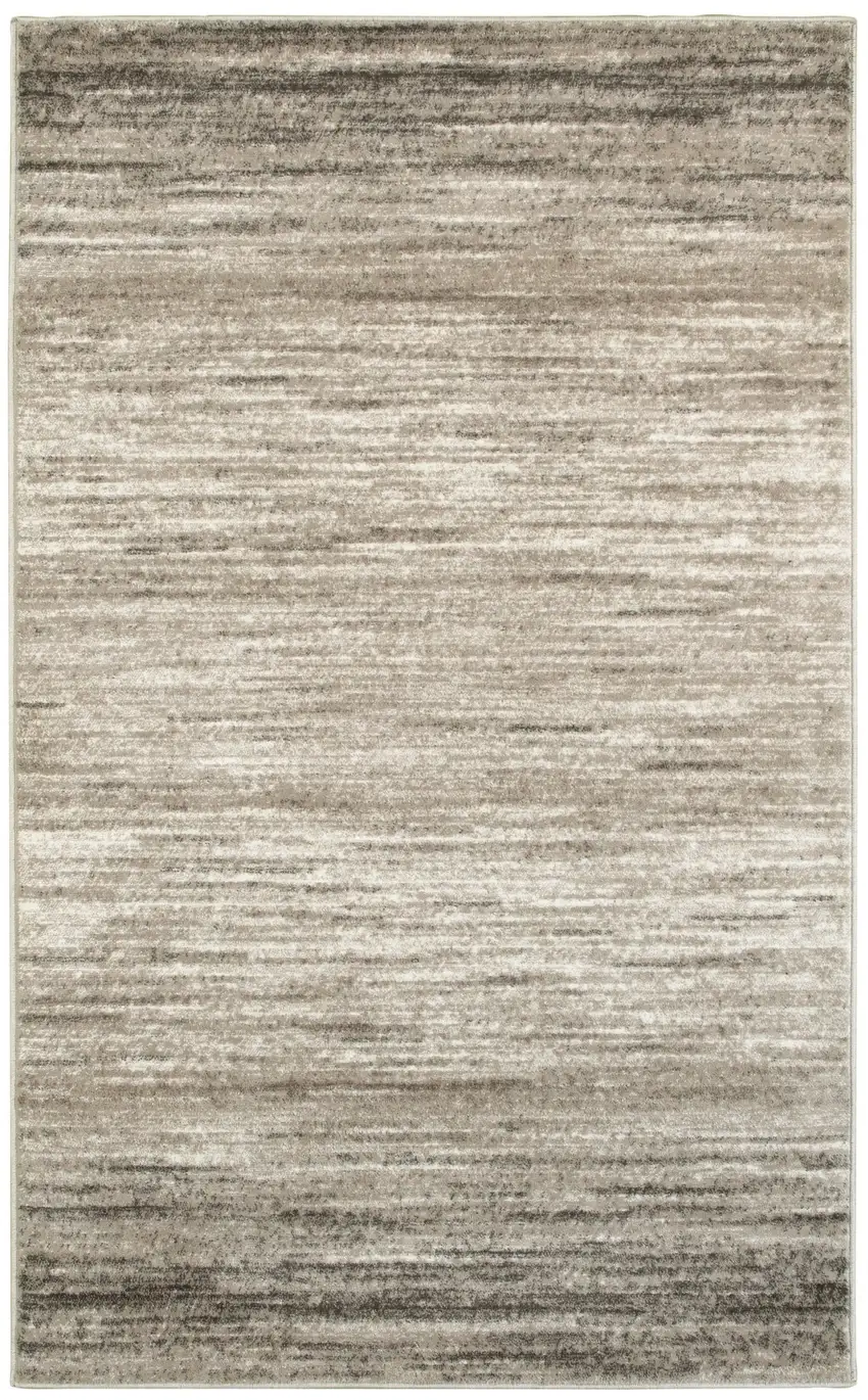 Beige Abstract Striations Area Rug Photo 7