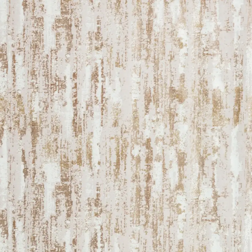 Beige Abstract Washable Non Skid Area Rug With Fringe Photo 4