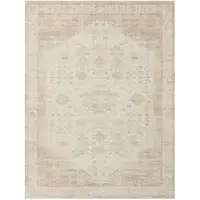 Photo of Beige Abstract Washable Non Skid Area Rug