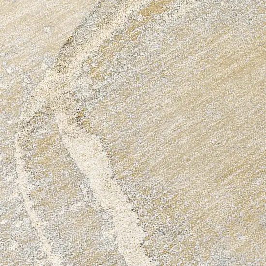 Beige Abstract Washable Non Skid Indoor Outdoor Area Rug Photo 8