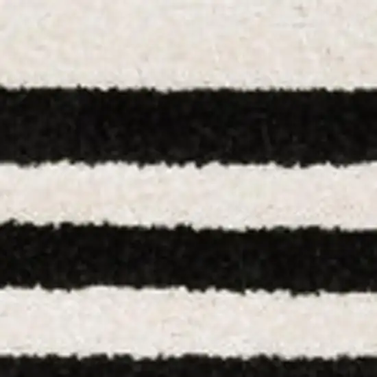 Beige And Black Abstract Area Rug Photo 3