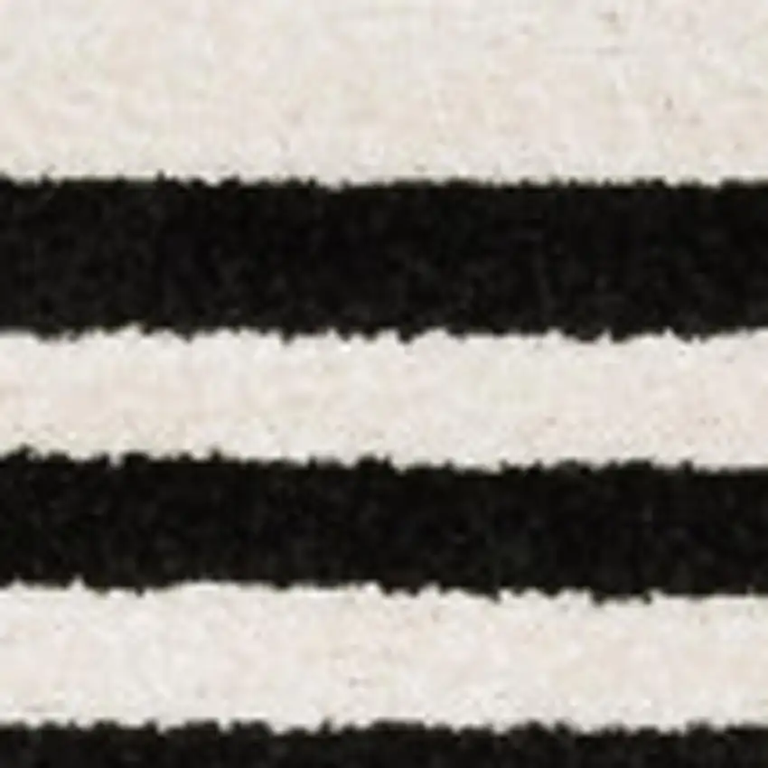 Beige And Black Abstract Area Rug Photo 3