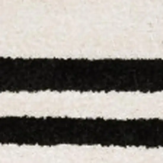 Beige And Black Abstract Area Rug Photo 3