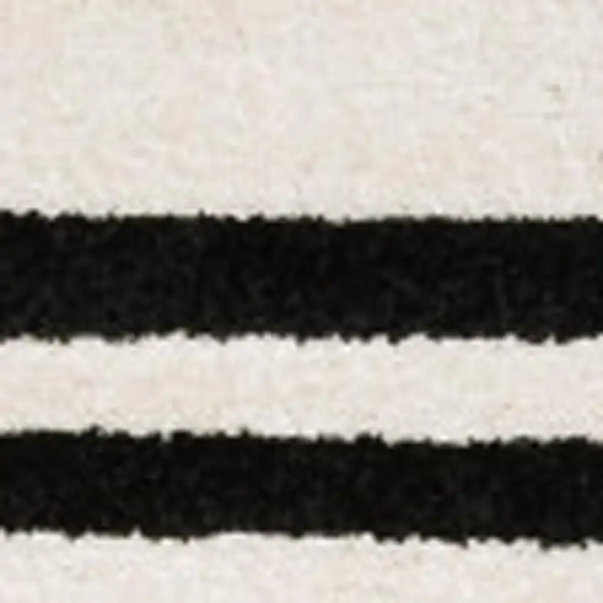 Beige And Black Abstract Area Rug Photo 3