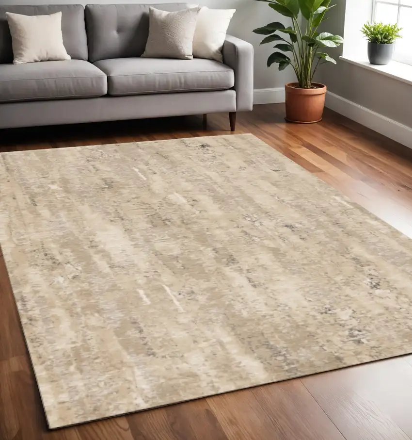 Beige And Black Area Rug Photo 1