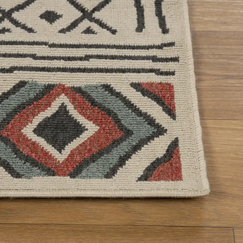 Beige And Black Geometric Area Rug Photo 8