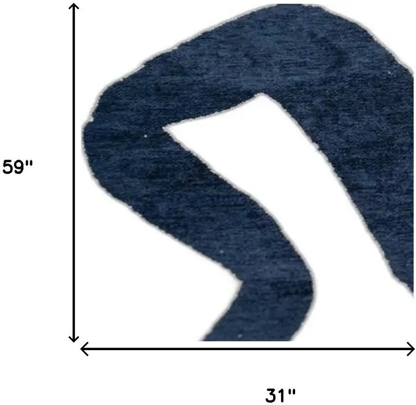 Beige And Blue Abstract Washable Area Rug With UV Protection Photo 8