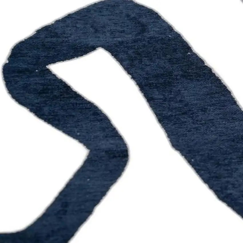 Beige And Blue Abstract Washable Area Rug With UV Protection Photo 6