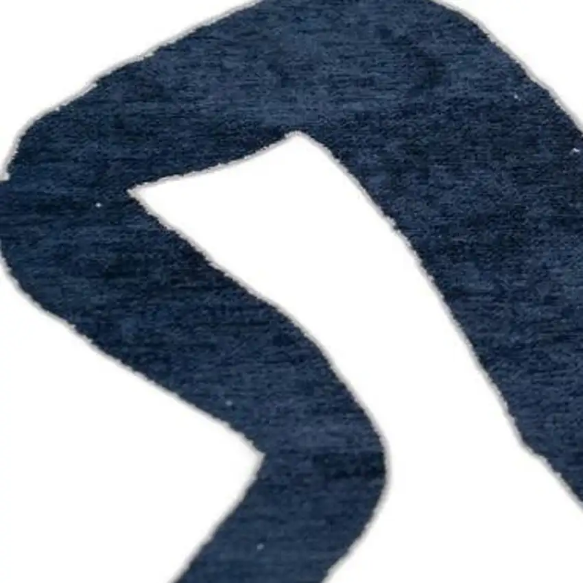 Beige And Blue Abstract Washable Area Rug With UV Protection Photo 6