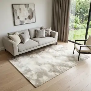 Photo of Beige And Blue Geometric Area Rug
