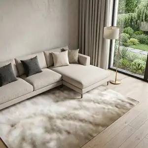 Photo of Beige And Blue Geometric Area Rug