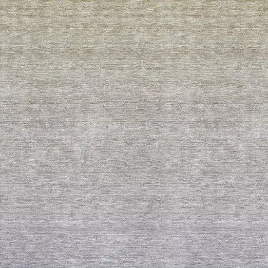 Beige And Blue Ombre Washable Area Rug With UV Protection Photo 3