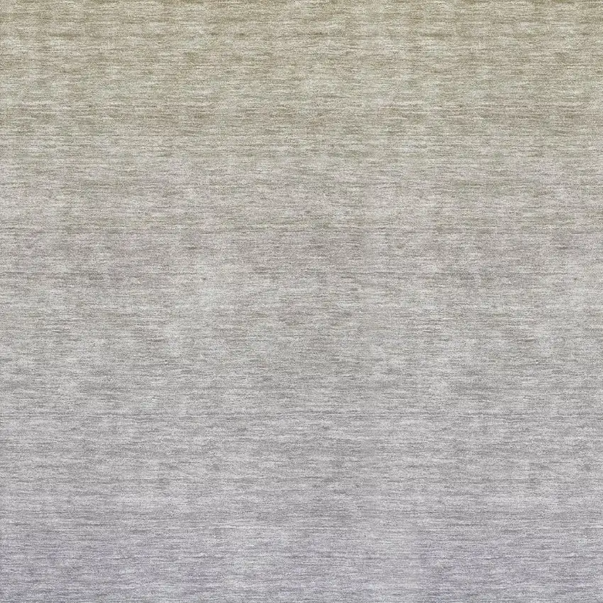 Beige And Blue Ombre Washable Area Rug With UV Protection Photo 3