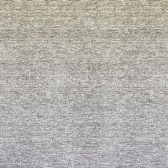 Beige And Blue Ombre Washable Area Rug With UV Protection Photo 3