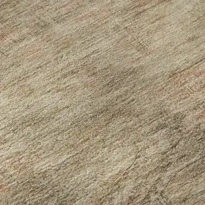 Photo of Beige And Brown Abstract Geometric Washable Area Rug With UV Protection