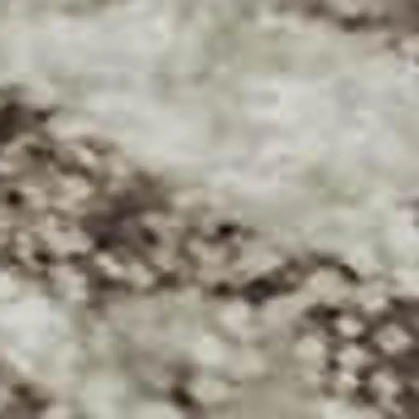 Beige And Brown Abstract Washable Area Rug With UV Protection Photo 3