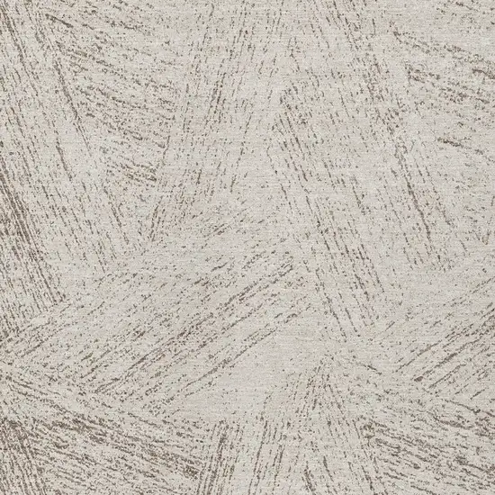 Beige And Brown Abstract Washable Indoor Outdoor Area Rug Photo 5