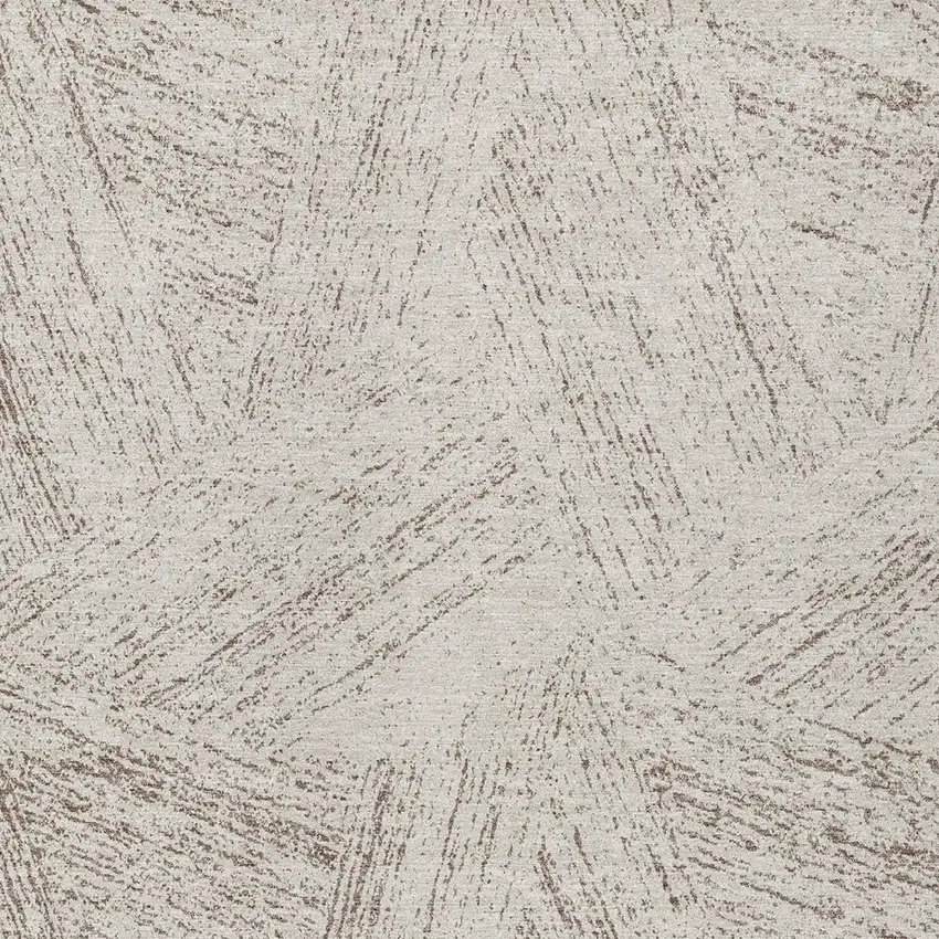 Beige And Brown Abstract Washable Indoor Outdoor Area Rug Photo 5