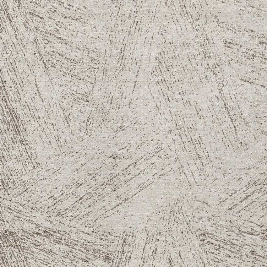 Beige And Brown Abstract Washable Indoor Outdoor Area Rug Photo 5