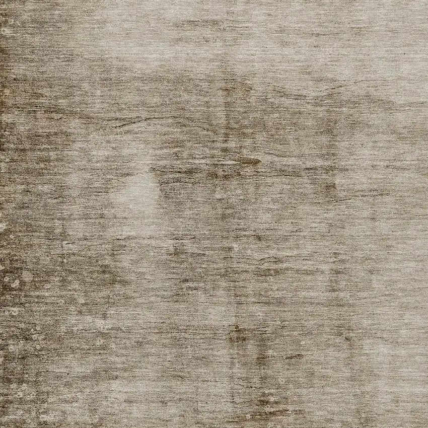 Beige And Brown Abstract Washable Indoor Outdoor Area Rug Photo 1