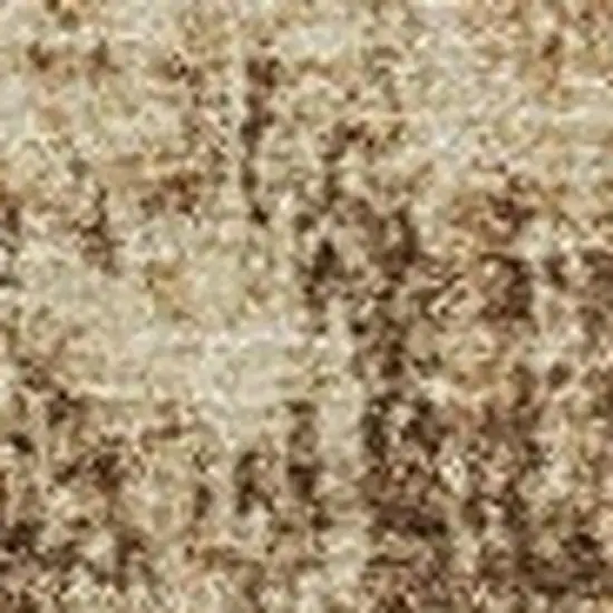 Beige And Brown Abstract Washable Indoor Outdoor Area Rug Photo 3