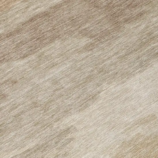 Beige And Brown Abstract Washable Indoor Outdoor Area Rug Photo 5