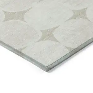 Photo of Beige And Brown Abstract Washable Indoor Outdoor Area Rug