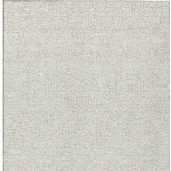Beige And Brown Geometric Washable Indoor Outdoor Area Rug Photo 5