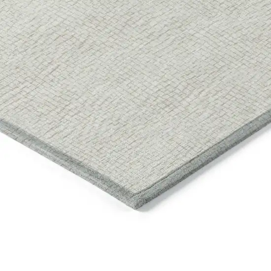 Beige And Brown Geometric Washable Indoor Outdoor Area Rug Photo 4