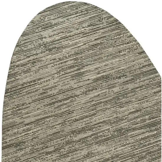 Beige And Brown Medallion Indoor Outdoor Area Rug Photo 2