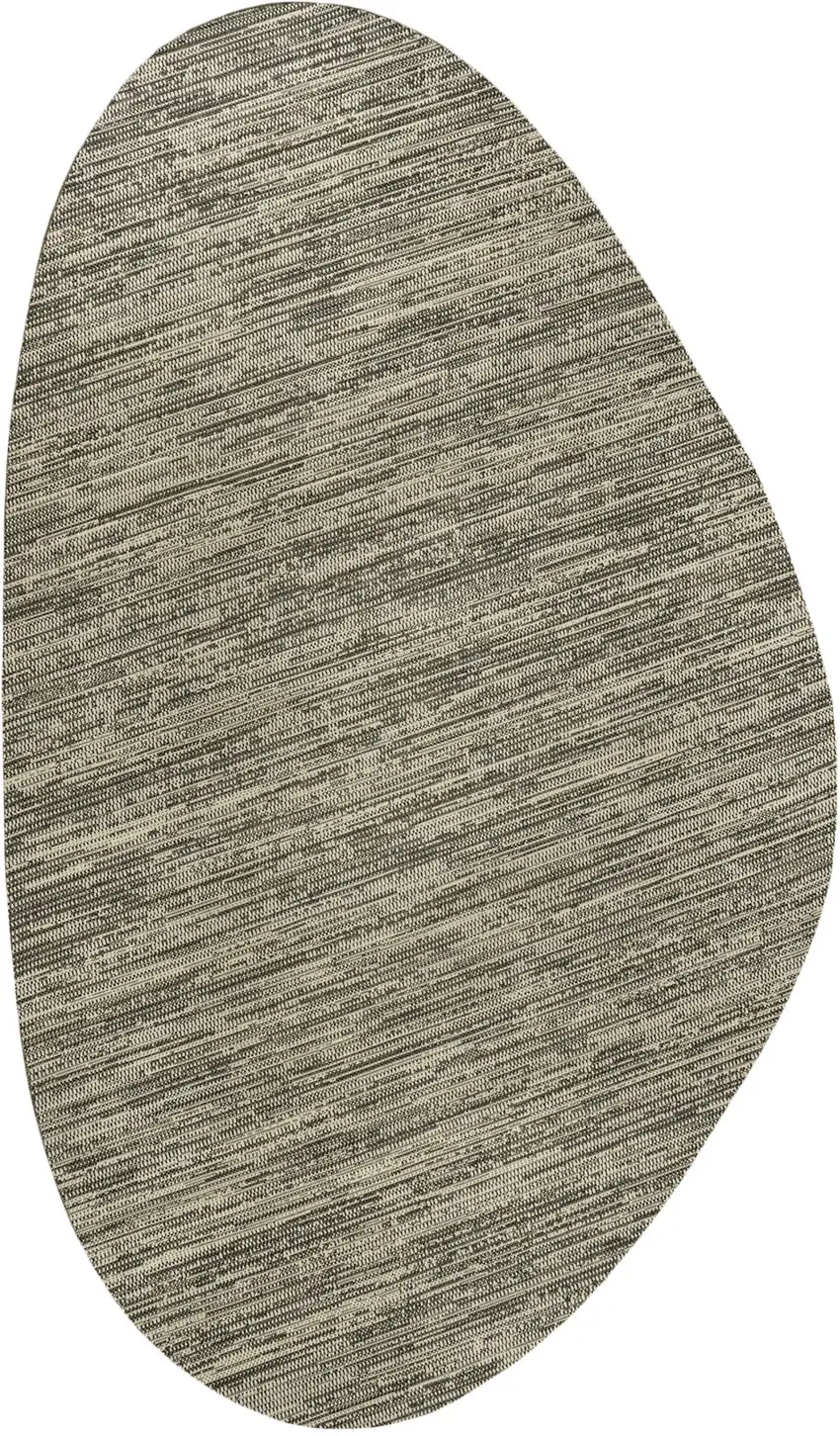 Beige And Brown Medallion Indoor Outdoor Area Rug Photo 1