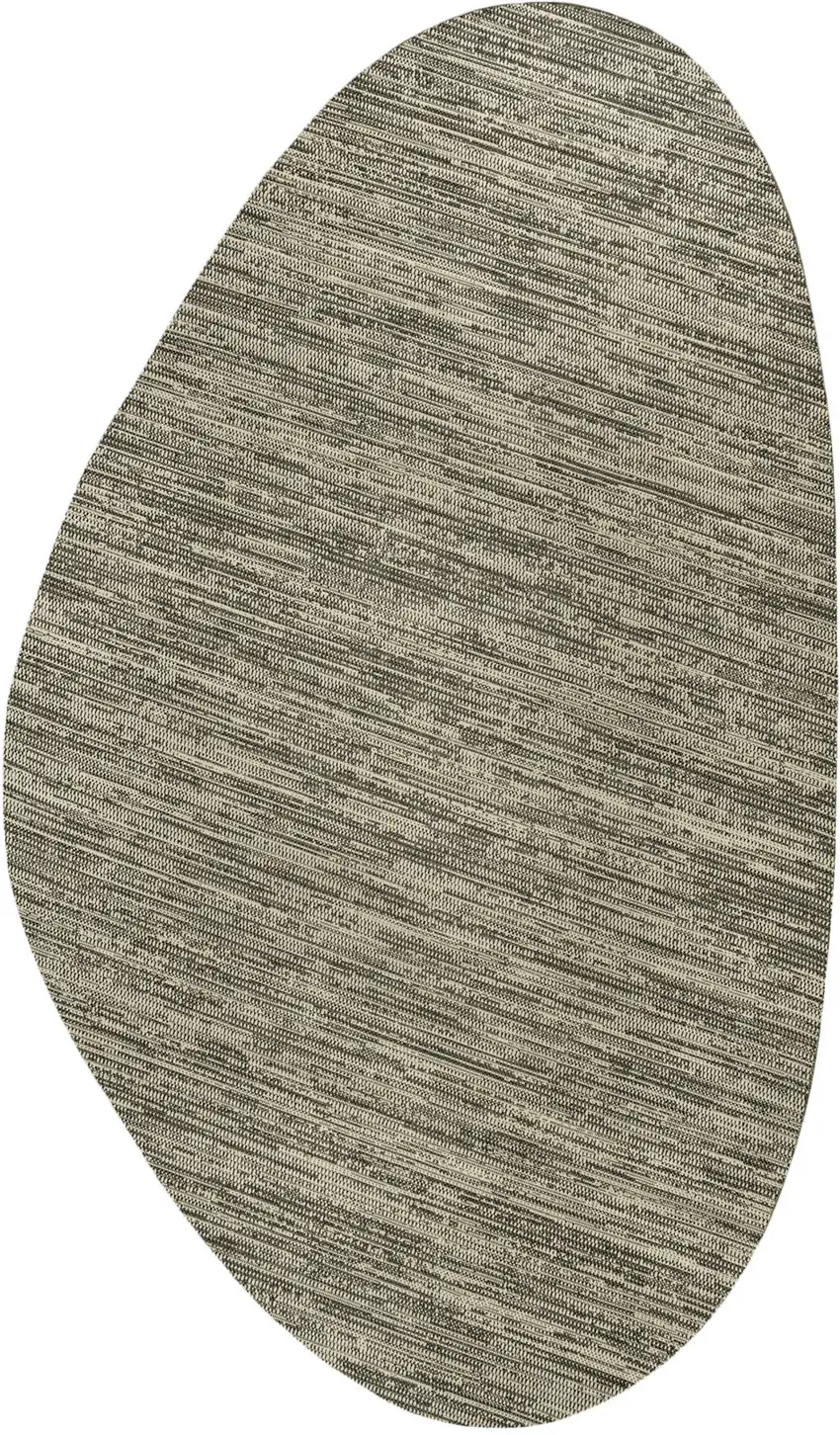 Beige And Brown Medallion Indoor Outdoor Area Rug Photo 3