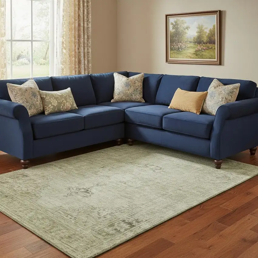 Beige And Brown Oriental Washable Area Rug With UV Protection Photo 1