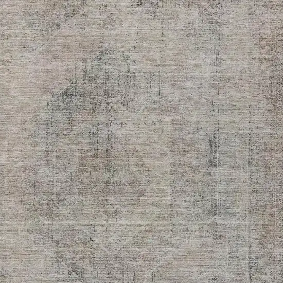 Beige And Brown Oriental Washable Indoor Outdoor Area Rug Photo 3