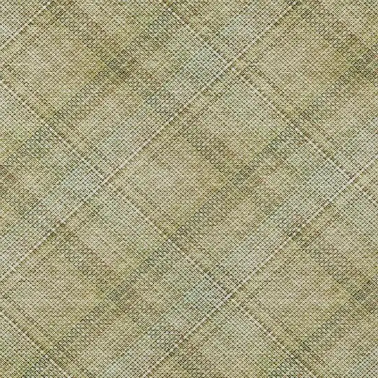 Beige And Brown Plaid Washable Indoor Outdoor Area Rug Photo 8