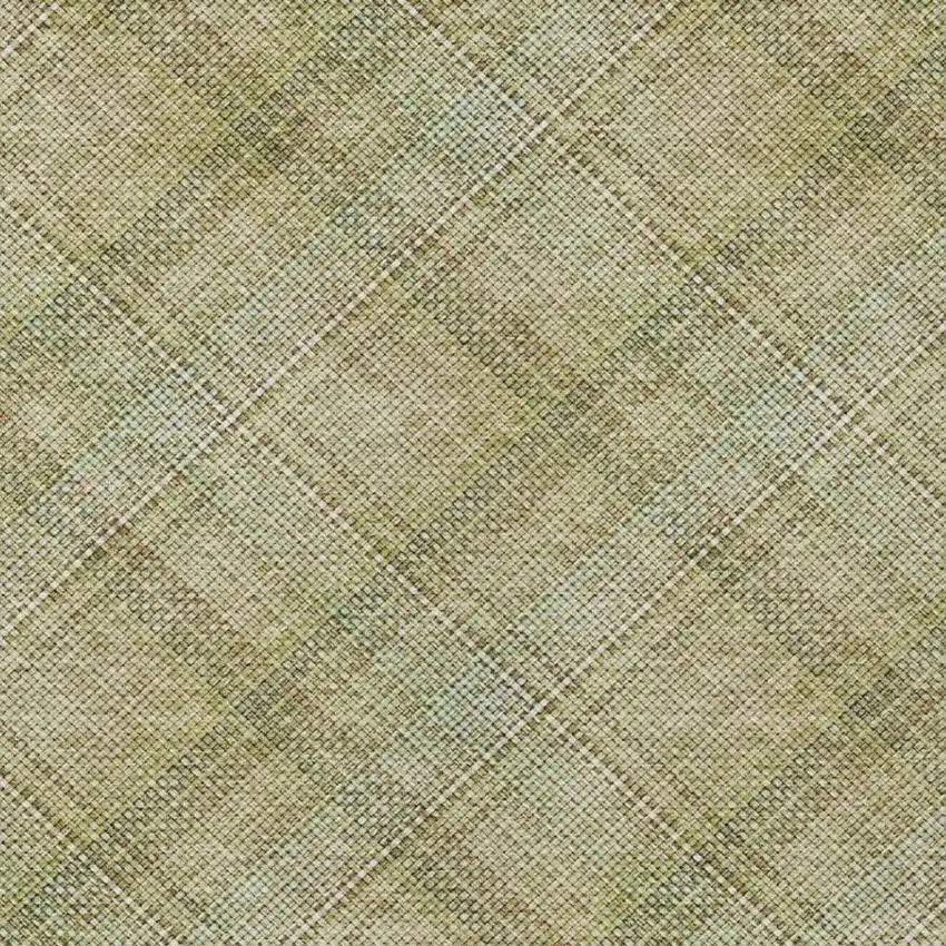 Beige And Brown Plaid Washable Indoor Outdoor Area Rug Photo 7
